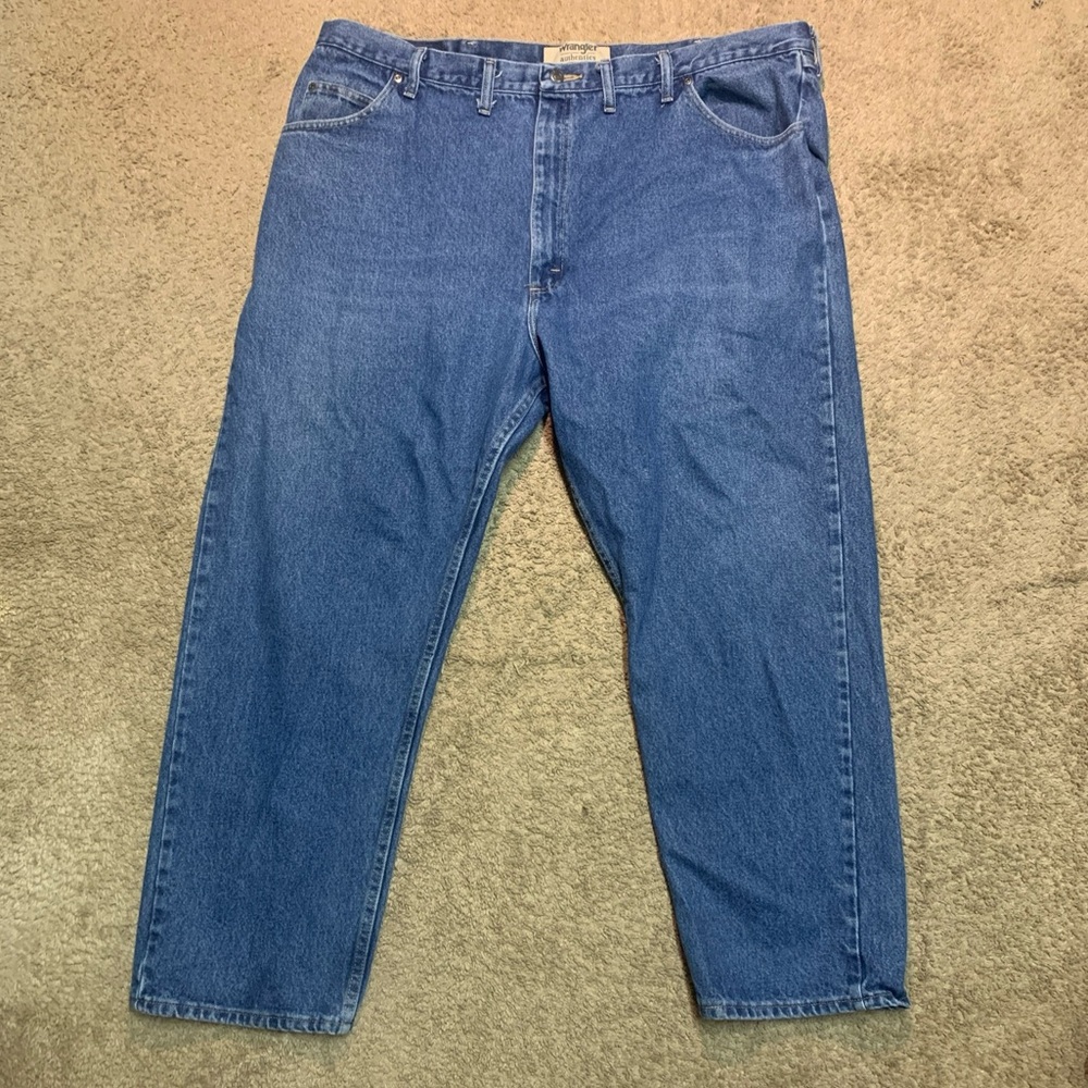 Wrangler Jeans 46 x 30 Mens Regular Blue Jeans Med Wash